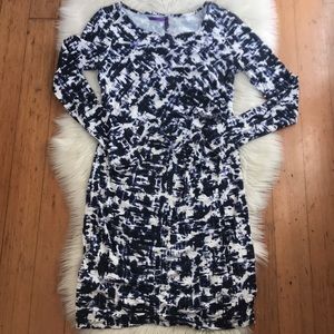 Séraphine blue/white Maternity Dress